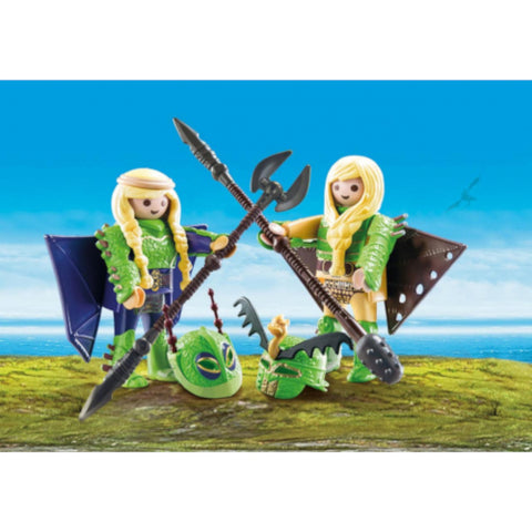 Playmobil - Set de Constructie  Raffnut si Taffnut in Costume de Zbor