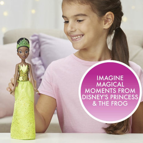 Hasbro - Papusa Disney Princess Tiana cu Rochita Stralucitoare