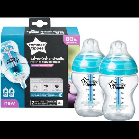 Tommee Tippee - Biberon Advanced Cu Sistem De Ventilatie, 260ml, 2 Buc