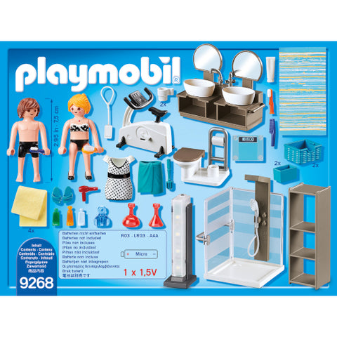 Playmobil - Set de Constructie Baia din Casa Moderna- City Life 