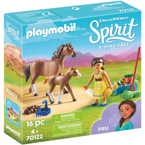 Playmobil - Set de Constructie Pru cu Calut si Manz - Spirit