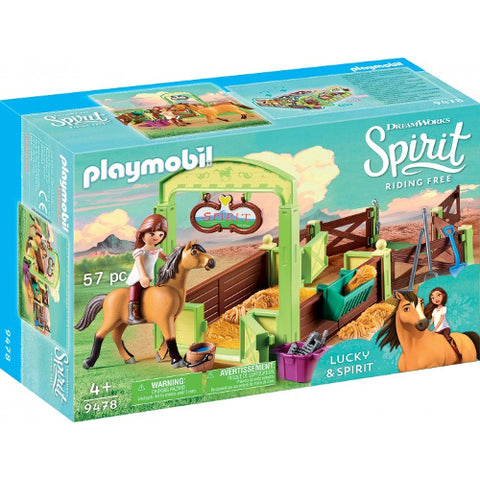 Playmobil - Set de Constructie Spatiu Ingrijire Cai Lucky and Spirit