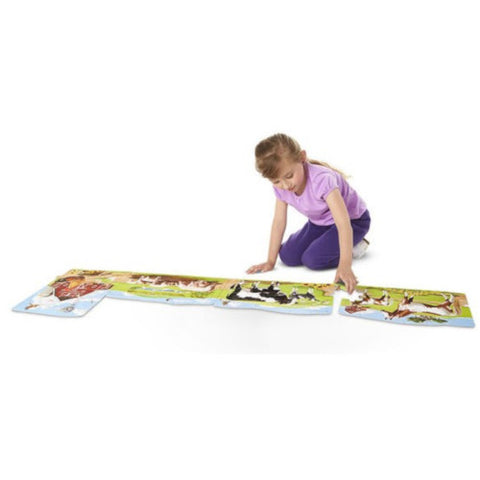 Melissa and Doug - Puzzle de Podea Conectabil Ferma