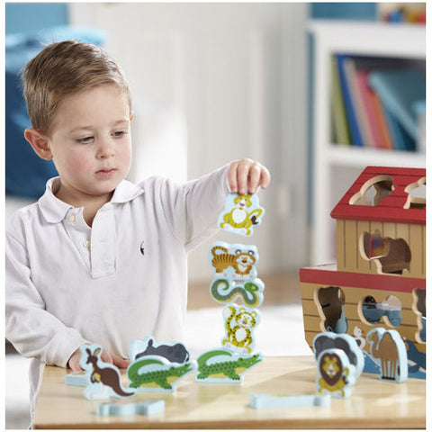 Melissa & Doug - Set de Joaca din Lemn Arca lui Noe