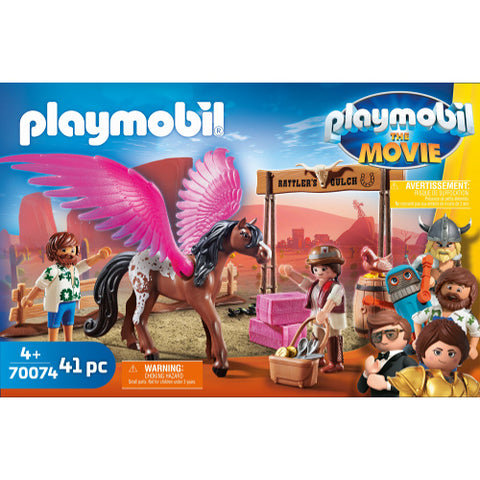 Playmobil - Set de Constructie Marla, Del si Calul Inaripat - The Movie 