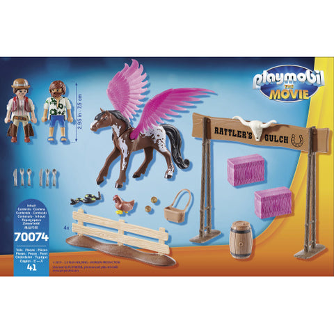 Playmobil - Set de Constructie Marla, Del si Calul Inaripat - The Movie 