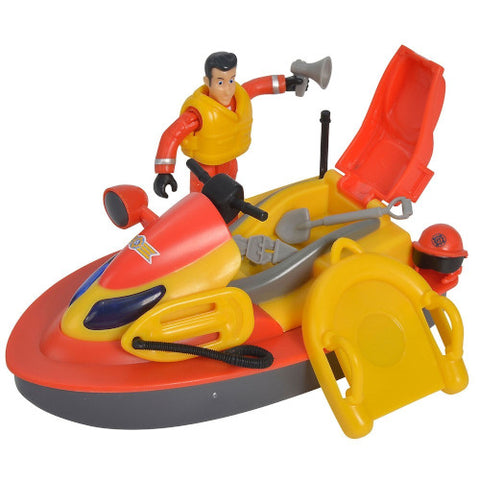 Simba - Set Jet Ski Fireman Sam Juno cu Figurina si Accesorii