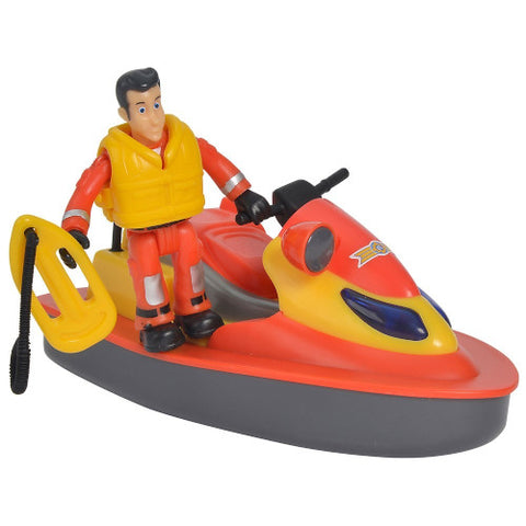 Simba - Set Jet Ski Fireman Sam Juno cu Figurina si Accesorii