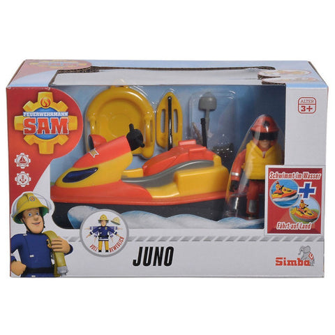 Simba - Set Jet Ski Fireman Sam Juno cu Figurina si Accesorii