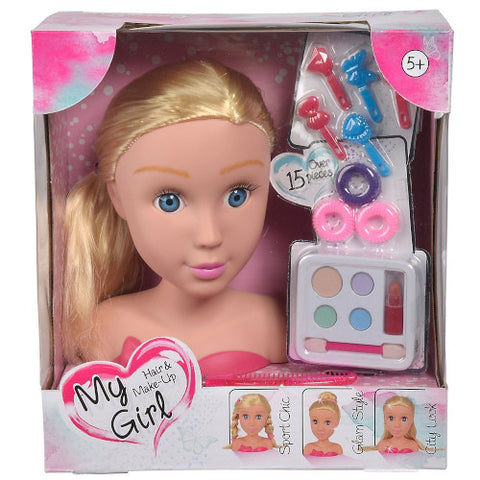Simba - Bust Papusa cu Accesorii de Coafat si Machiat My Girl Styling Head