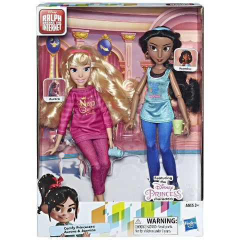 Hasbro - Set Doua Papusi Disney Princess Jasmine si Aurora