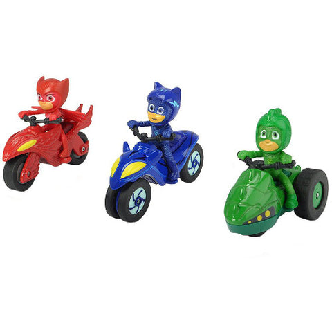 Dickie - Set 3 Motociclete Eroi in Pijama cu 3 Figurine