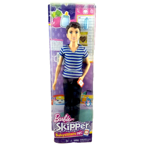 Mattel - Papusa Barbie Skipper Babysitters Baiat Saten cu Accesorii FNP43