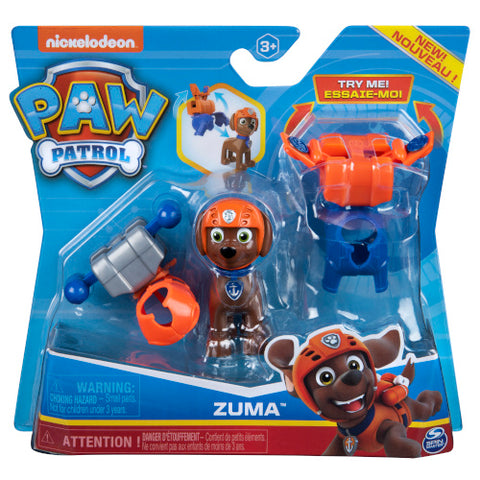Spin Master - Set Paw Patrol Catel Zuma cu 2 Uniforme