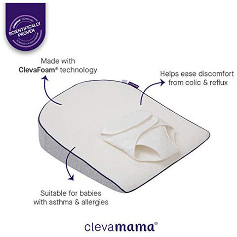 Clevamama - Saltea Anti-alunecare cu Ham pentru Bebelusi ClevaSleep Plus