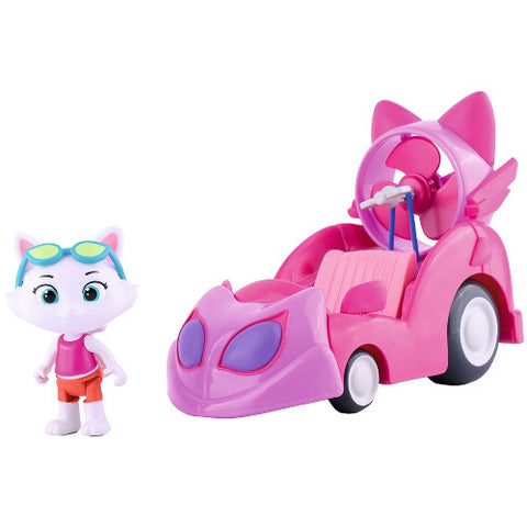 Smoby - Set Masina 44 Cats cu Figurina Milady 7,7 cm