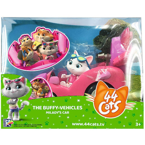 Smoby - Set Masina 44 Cats cu Figurina Milady 7,7 cm