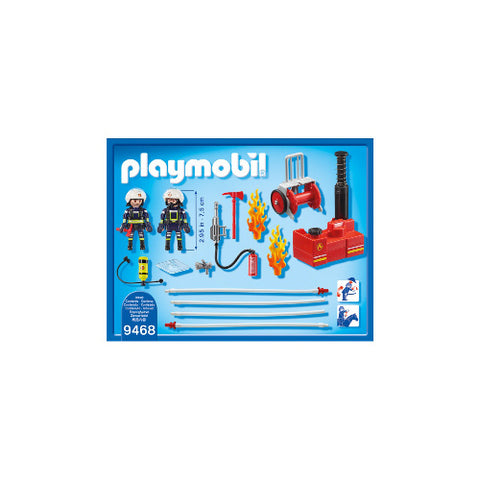 Playmobil - Set de Constructie Pompieri cu Pompa de Apa - City Action