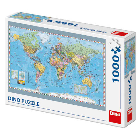 Dino Toys - Puzzle Harta Politica a Lumii 1000 Piese