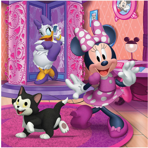 Dino Toys - Puzzle O Zi cu Minnie Mouse 3 x 55 Piese