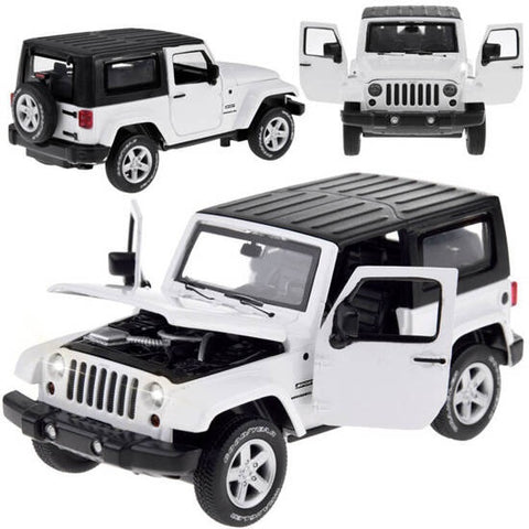 Mașină de teren Jeep Wrangler, 1:32, cu sunete, lumini, Neagra, ZA3754