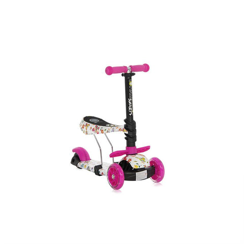 Trotineta pentru copii Smart Plus, Pink Butterfly