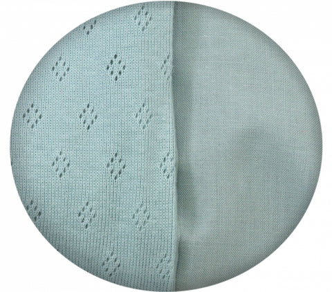 Pilota pentru copii din bumbac, fata dubla, umplutura hipoalergenica BabySoft, Salvia, 150x100cm