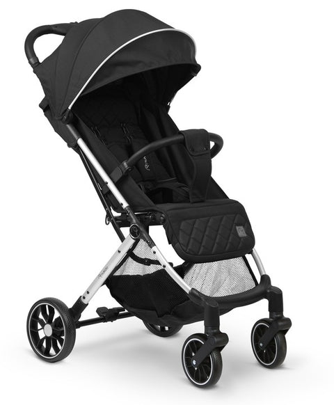 Carucior Copii Nukido Paseo, Negru, 2 in 1, Spatar Reglabil