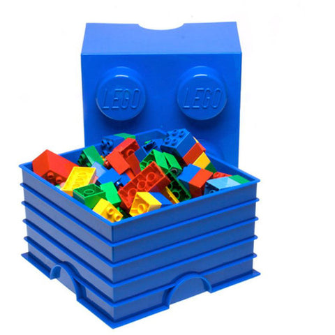 Lego - Cutie Depozitare Lego 2 x 2 Albastru Inchis