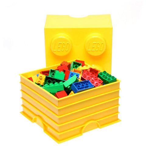 Lego - Cutie Depozitare Lego 2 x 2 Galben