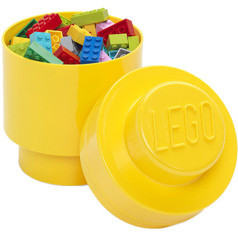 Lego - Cutie Rotunda Depozitare Lego 1 x 1 Galben