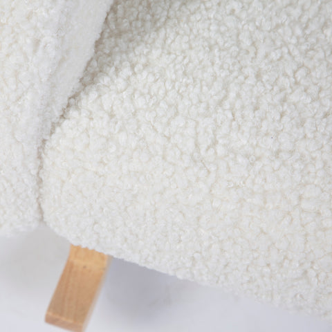 Scaun balansoar pentru copii Childhome Teddy Alb