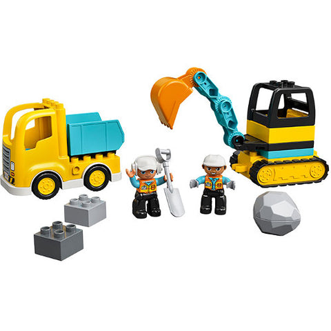 Lego - LEGO DUPLO Camion si Excavator pe Senile 10931