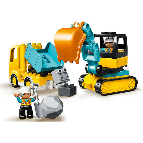 Lego - LEGO DUPLO Camion si Excavator pe Senile 10931