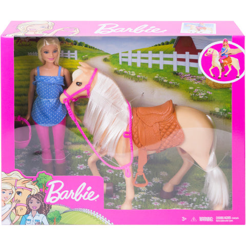 Barbie - Set Barbie by Mattel Family Pets Papusa cu Cal