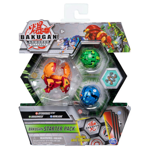 Spin Master - Pachet de Start Bakugan S2 Dragonoid, Howlkor si Hydorous Ultra