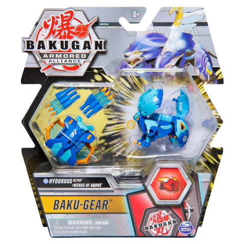 Spin Master - Bila Bakugan S2 Ultra Hydorous cu Echipament Baku-Gear Wings of Aquos