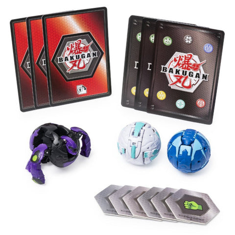 Spin Master - Set 3 Bakugan Pachet Start Darkus Gorthion