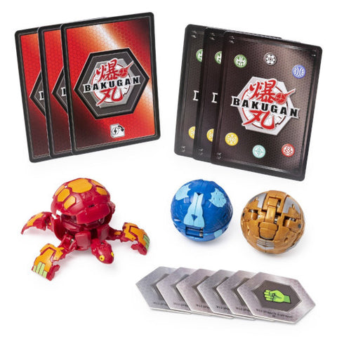 Spin Master - Set 3 Bakugan Pachet Start Pyrus Turtonium