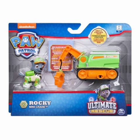 Spin Master - Set de Joaca Patrula Catelusilor Vehicule cu Figurine Ultimate Rescue, Rocky