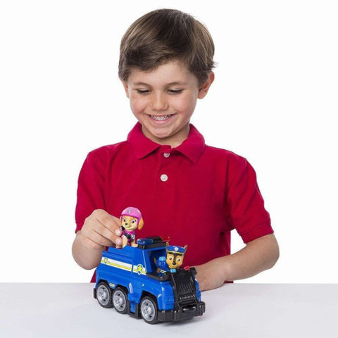 Spin Master - Figurina Chase cu Masina de Politie Ultimate Rescue, Patrula Catelusilor