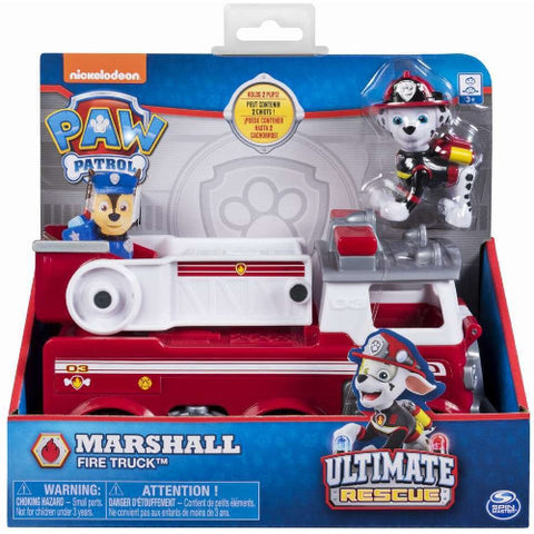 Spin Master - Figurina Marshall cu Masina de Pompieri Ultimate Rescue, Patrula Catelusilor