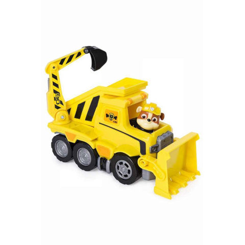 Spin Master - Figurina Rubble cu Buldozerul Special Ultimate Rescue, Patrula Catelusilor