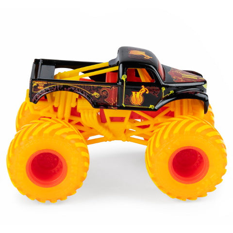 Spin Master - Masinuta Metalica Fire and Ice Personajul W, Monster Jam