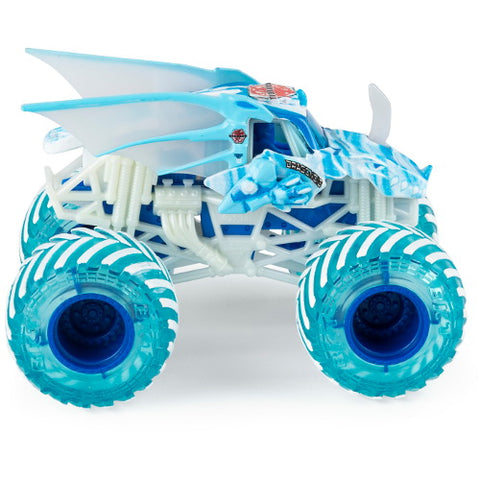 Spin Master - Masinuta Metalica Fire and Ice Bakugan Dragonoid, Monster Jam