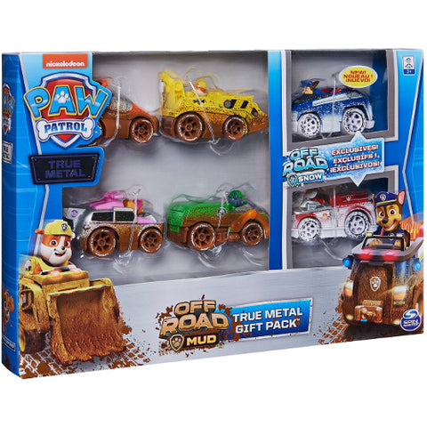 Spin Master - Set de Joaca cu 6 Masinute Metalice Off Road Edition Patrula Catelusilor
