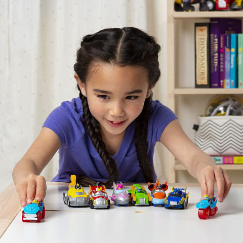 Spin Master - Set de Joaca cu 8 Masinute Metalice Mighty Pups Patrula Catelusilor