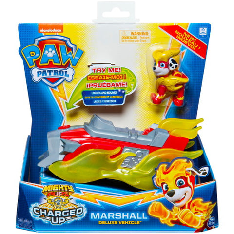 Spin Master - Figurina Marshall cu Vehicul cu Sunete si Lumini Patrula Catelusilor