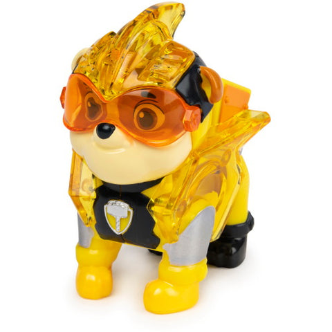 Spin Master - Figurina Luminoasa Rubble Charged Up Patrula Catelusilor