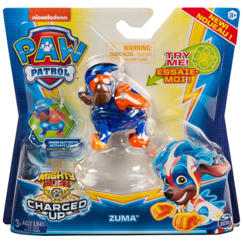 Spin Master - Figurina Luminoasa Zuma Charged Up Patrula Catelusilor